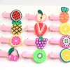 Korean Fashion Hair Accessories Cute Clay Slices Fruit Hair Clip Snap Hair Clips for Girls