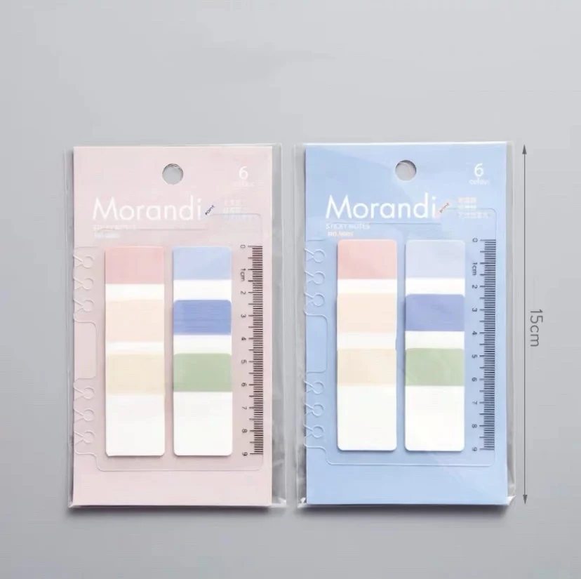 Colorful Transparent Page Marker Sticky Note With Ruler - Buy 