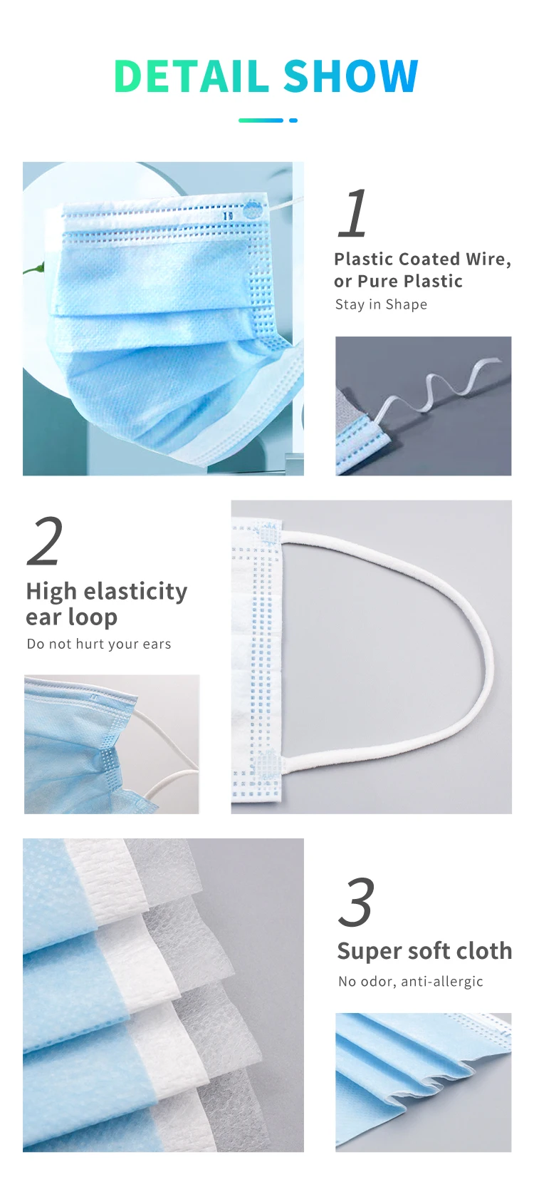 99% PFE Disposable Dust Face Mask With Earloop