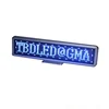 Blue Mini Scrolling Led Banner with Moving Message on the Desk for Name Display