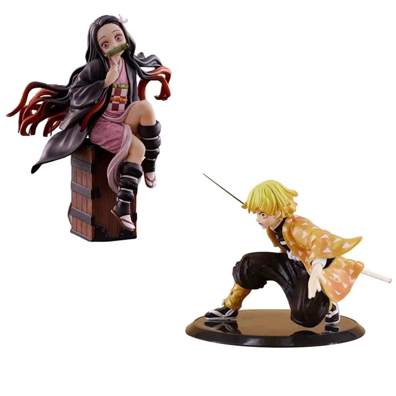 Demon Slayer Kimetsu No Yaiba Figure Kamado Nezuko Agatsuma Zenitsu 1 8 Scale Anime Chibi Figure Action Figure Buy Demon Slayer Kimetsu Figure Agatsuma Zenitsu Product On Alibaba Com