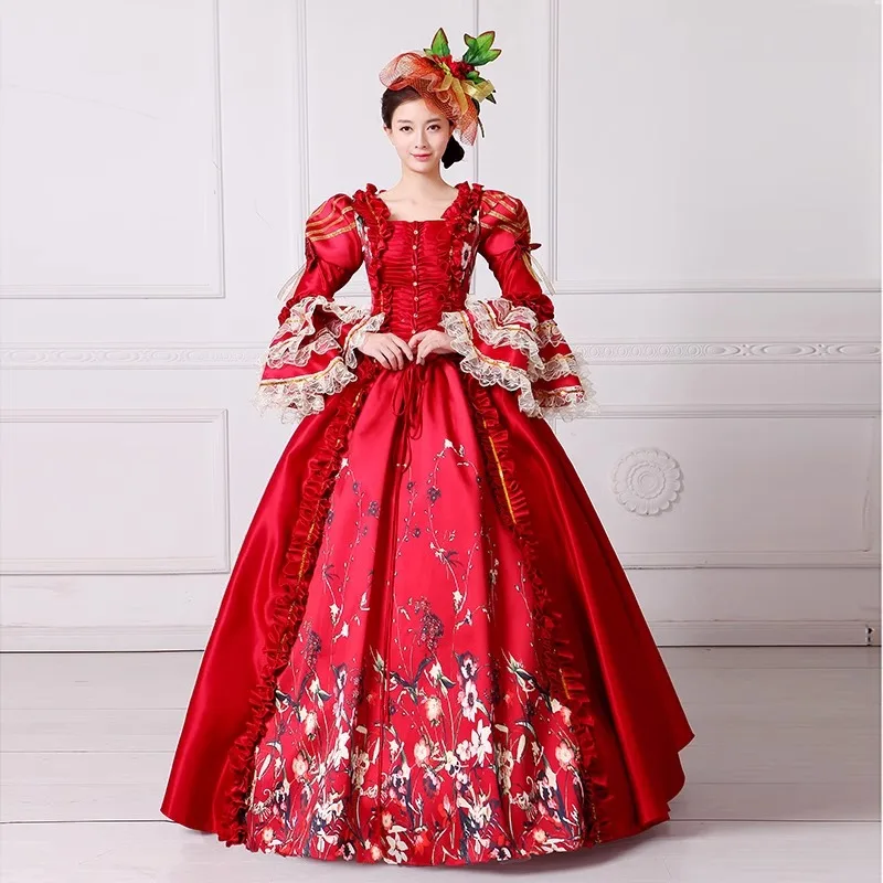 empire waist medieval dress Batik Maxi Dress - Medieval Style