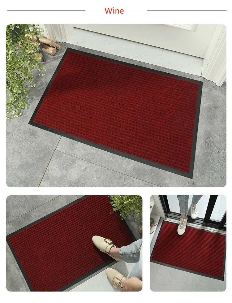 Chinese Wholesale Custom Dirt Trapping Foot Scraping Rug Entrance