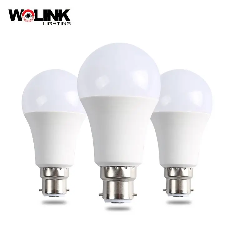 High lumen indoor lighting plastic 5w 7w 9w 12w 15w 18w E27 B22 led bulb