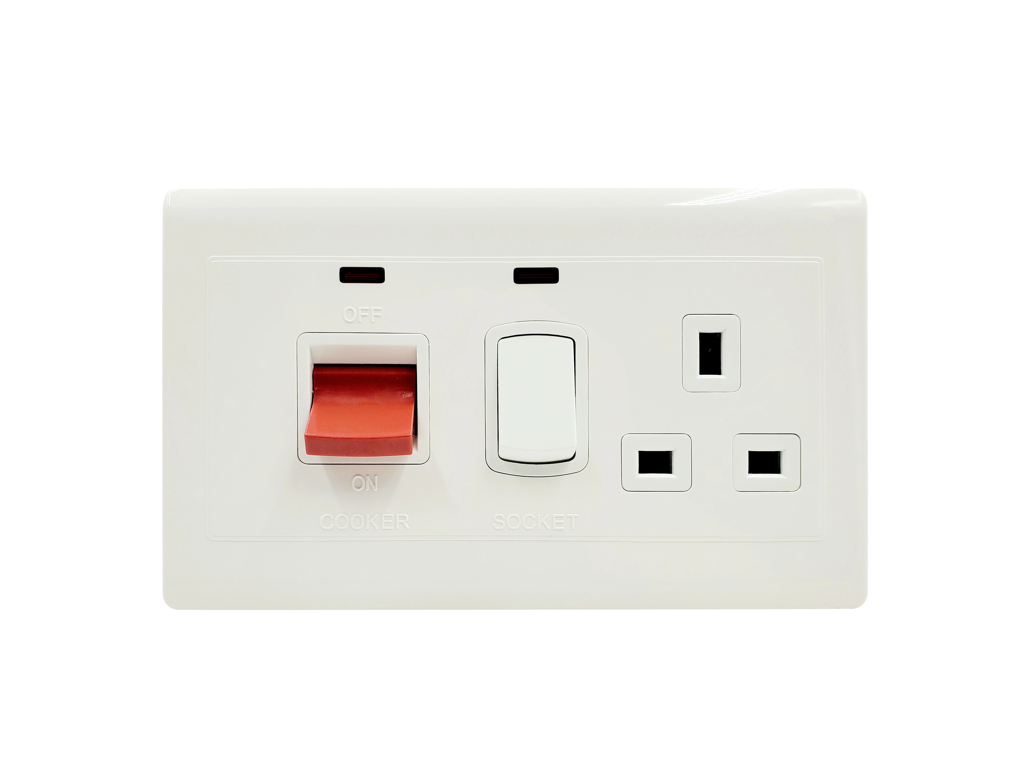 Bihu White 45a Cooker Wall Switch Socket With Led Indicator For Home