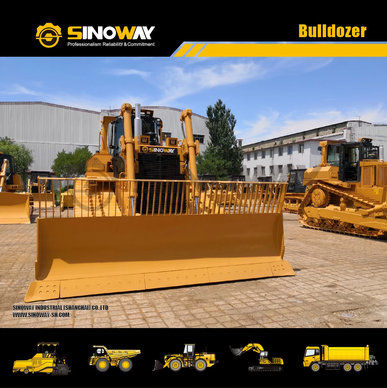 Hot Sale 230hp Compact Dozer With Spare Parts And Root Rake Blade - Buy ...