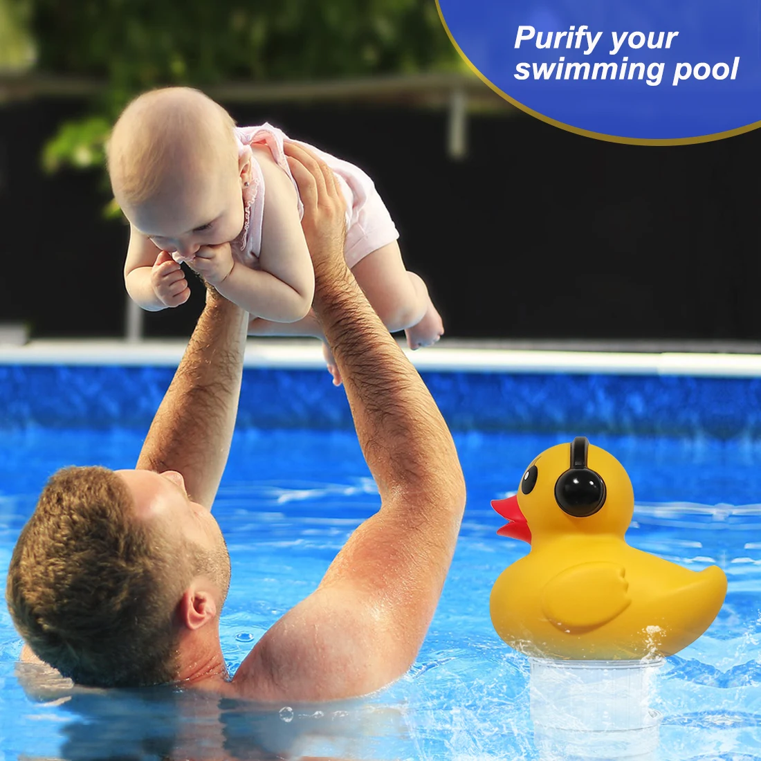 Pool Duck Floating Chlorine Dispenser For Swimming Pool And Spa With
