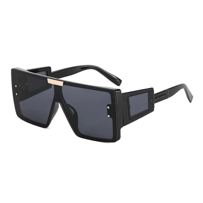 Superhot Eyewear 49000 UV400 Big Frame Flat Top Square Oversized Shades Sunglasses