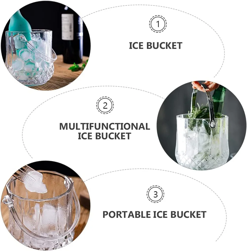 China Manufacture Portable Colorful Gradient Ice Bucket Great For Home
