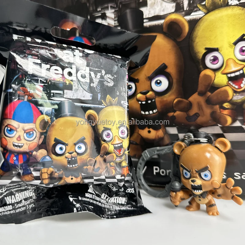 Five Nights at Freddy's フィギュアキーホルダー 5種類 Custom FNAF 3D Keychain Blind Bag Clip - Five Nights at Freddy's