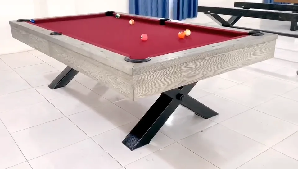 Modern Multi Function 7 Foot 8 Foot Slate Pool Table Solid 3 In 1 Tennis Wood Dining Billiard