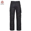 rip-stop fabric leg-off wholesale black custom long work out mens cargo pants with side pockets