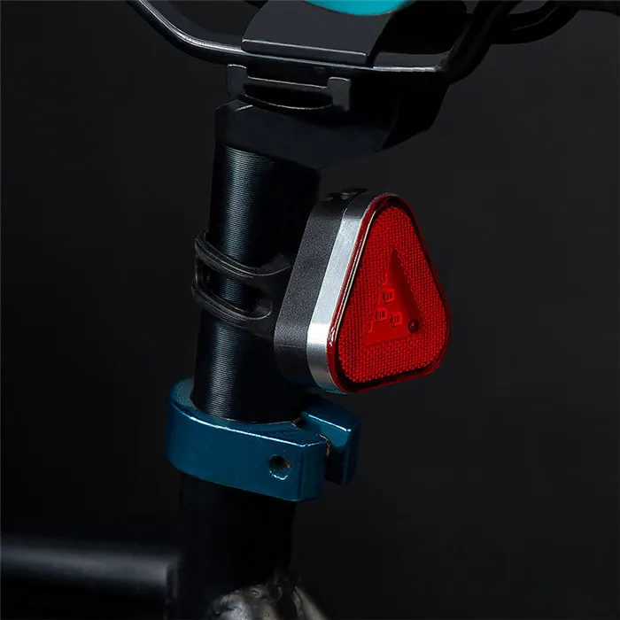 Triangle Bike Warning Taillight Safety USB Rechargeable Cycling Light Red Flash Light Bicycle Rear Lamp with Built-in Battery