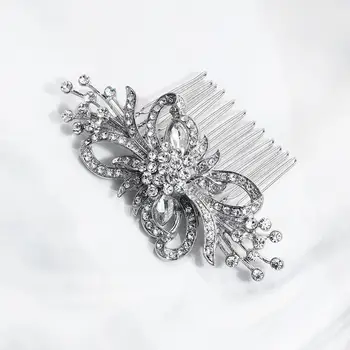 rhinestone hair combs wedding