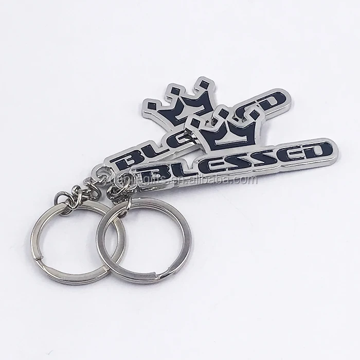 High Quality Wholesales Custom logo Metal Gold Keychains No Minimum details