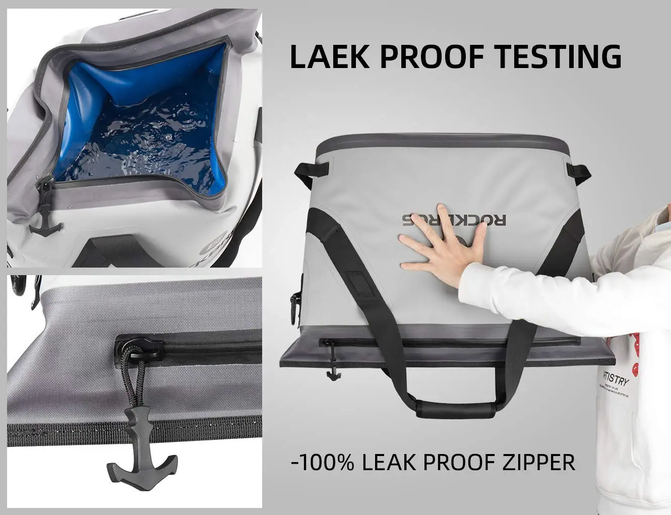 Rockbros Extra Large Denim Insulated Lunch Bag For Food Bpa Free