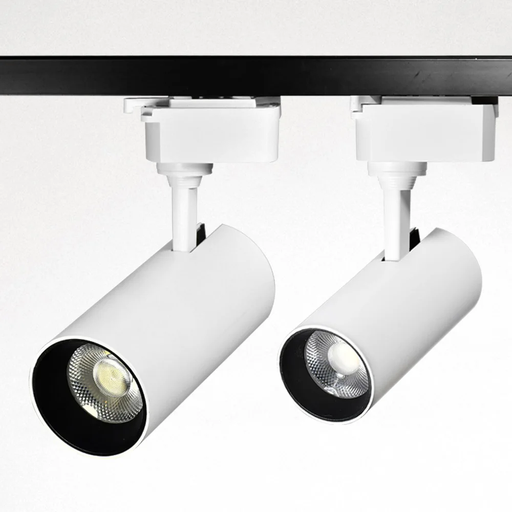 Commercial Ceiling COB 30W LED Track Light With Aluminum Housing For Clothing Shop And Other Lighting Applications