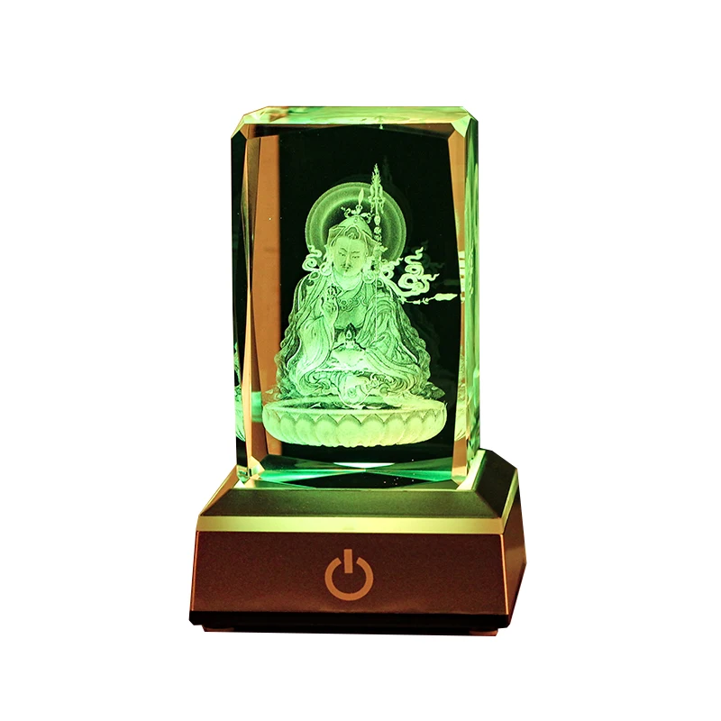 product 3d laser engraving crystal with 3d hindu god picture inside hindu religious gift-30