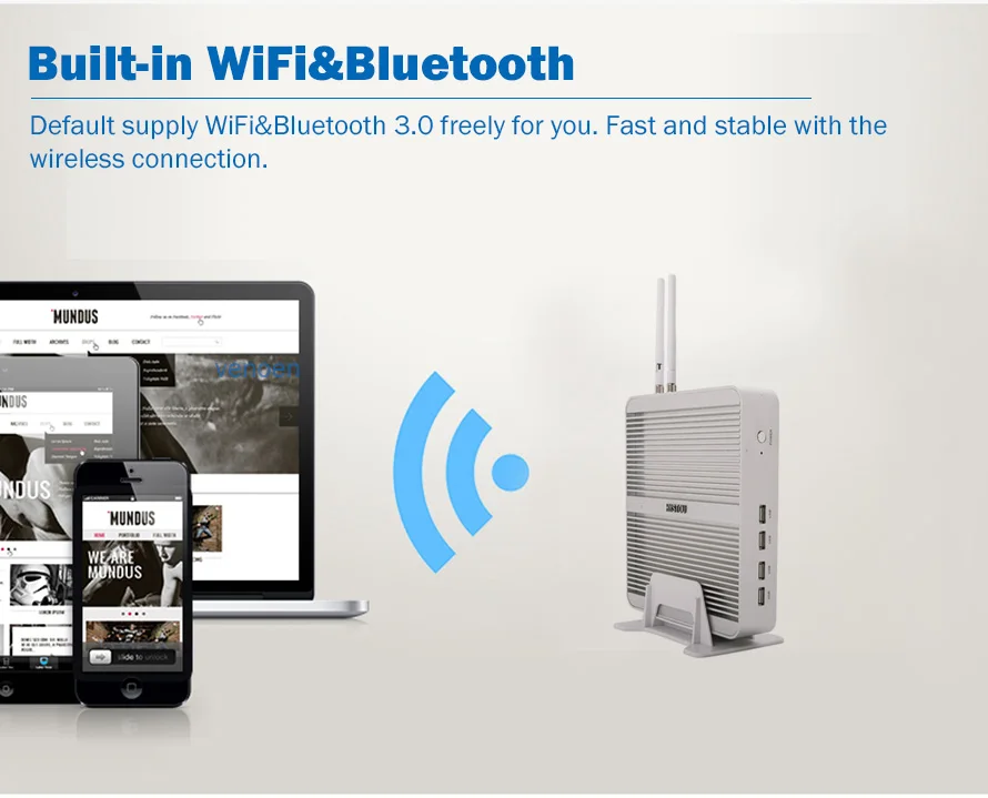 Silver Color Wifi 4k Hd Vga Fanless Mini Pc Intel Core I3 8145u I5 