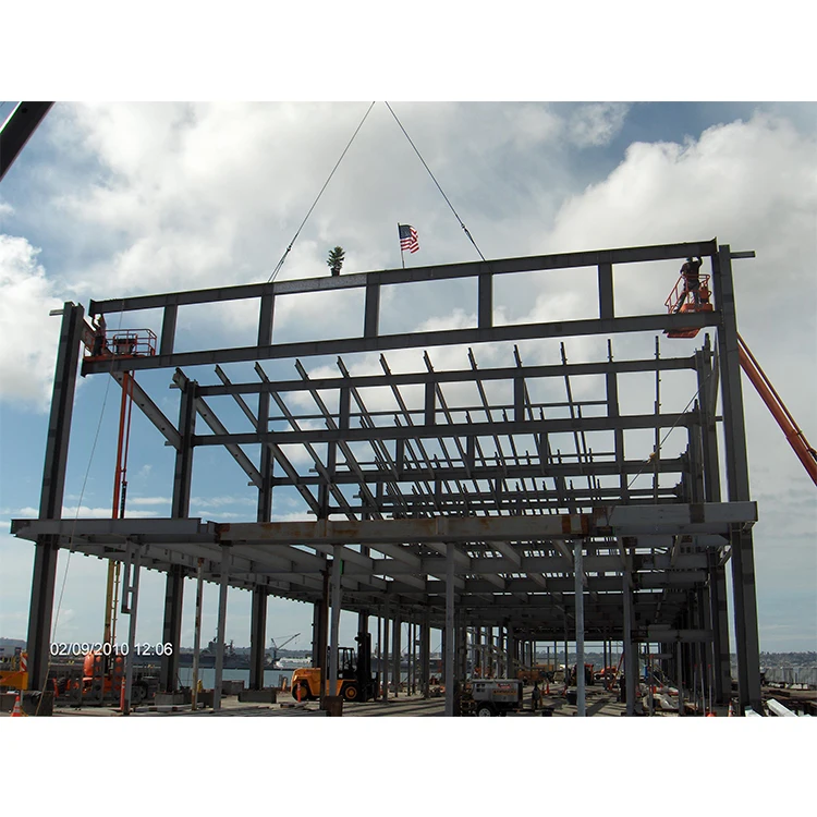 process of steel building construction