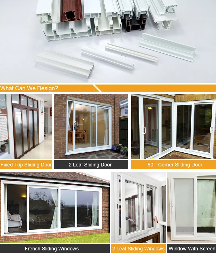 Interior Door Frame Window Upvc Profile And Colored Door&window Plastic Flexible Hard Colorful High Quality Pvc Material
