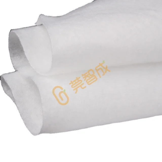 
White Falme-Retardant PP Acupunched Non Woven Fabric Needle Cotton 