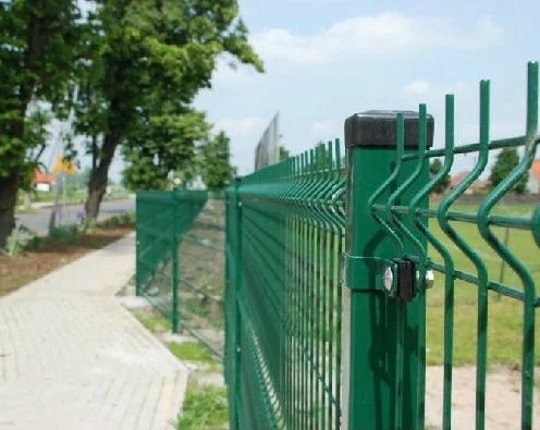 Pvc coated curved wire mesh fence 3d welded wire mesh fence