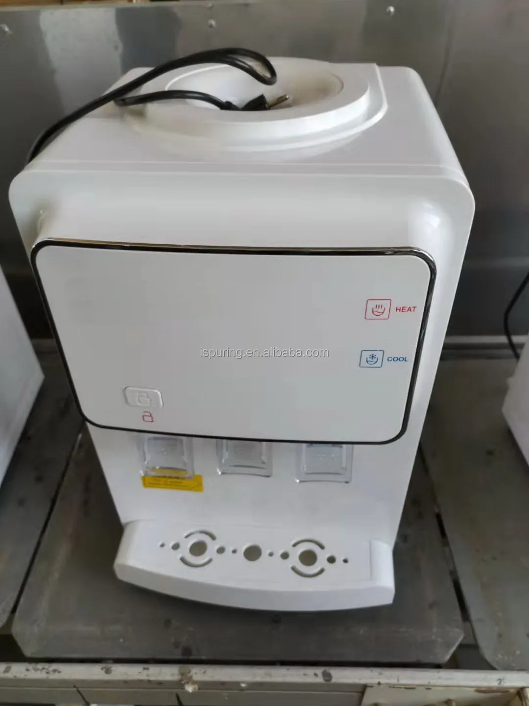 Compressor Cooling Desktop Water Dispenser/hot Cold Warm Three Taps