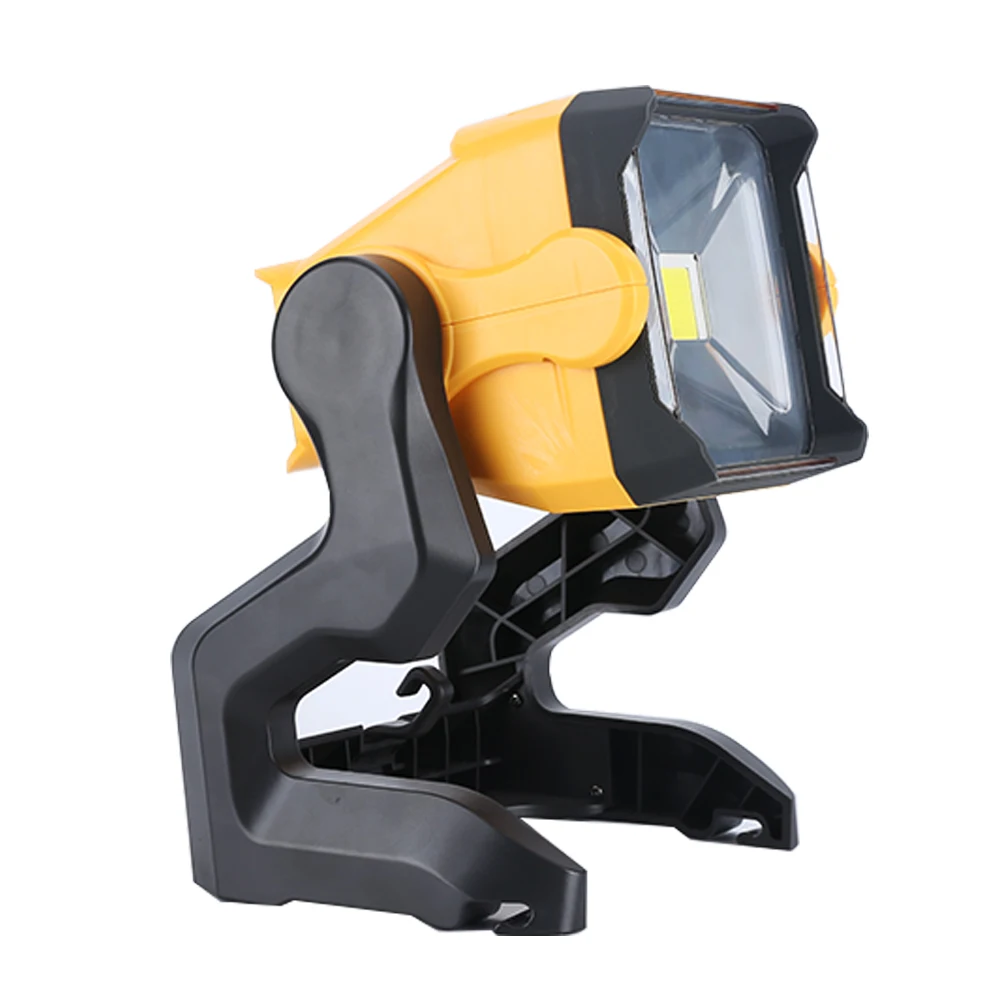 J013 18W Led Round Flood Light Rechargeable LED Work Lamp Compatible with Dewalts Li ion Battery Construction Emergency  Light