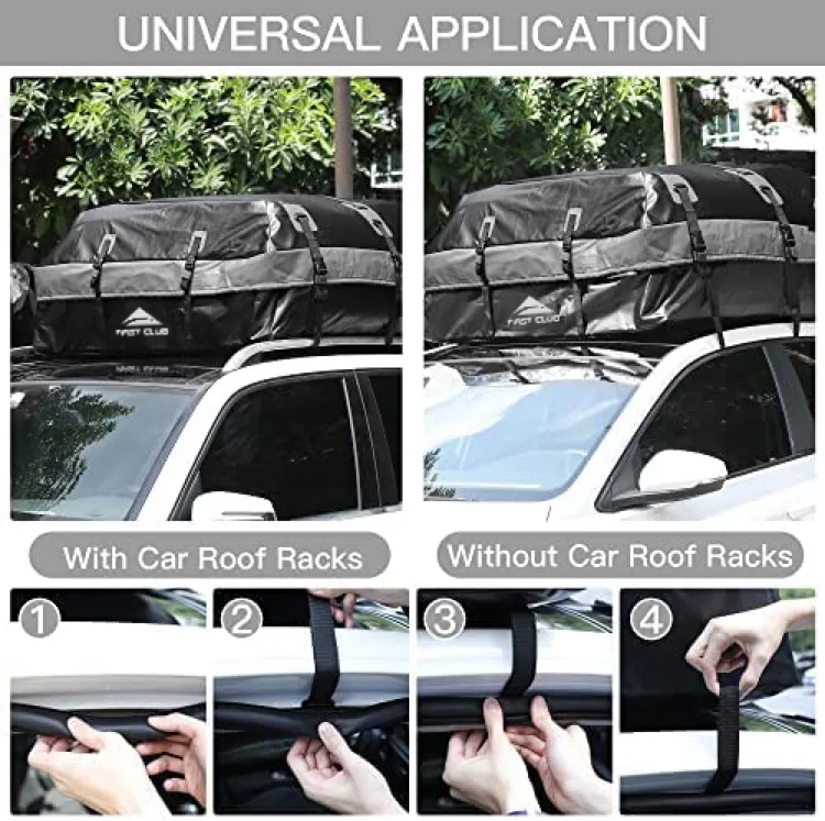 Waterproof Rooftop Cargo Carrier 600d Pvc Roof Rack Cargo Carrier Suv