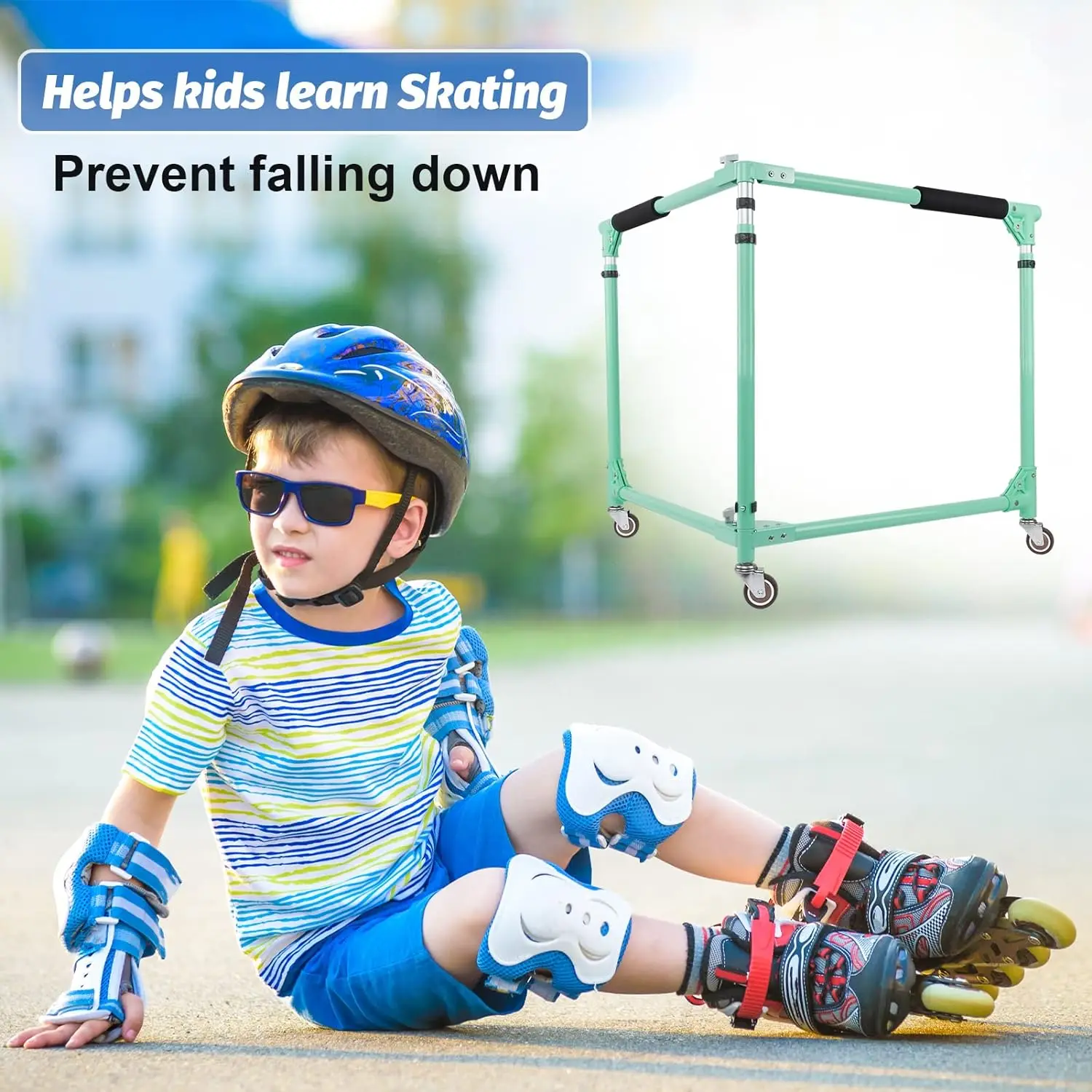 Wellshow Folding Skater Aid For Kids Roller Skating Roller Skate