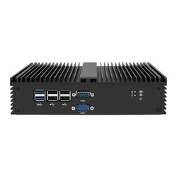 3865U 1.80GHZ dual core DDR4 silent Fanless dual lan 6*COM support AES-NI Linux Pfsense firewall mini pc network appliance