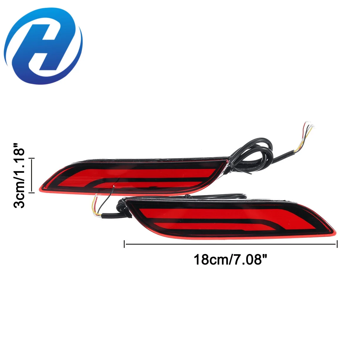 Hgd For Camry 20182020 Led Rear Bumper Reflector Light Rear Bumper Light Red And Smokey Buy