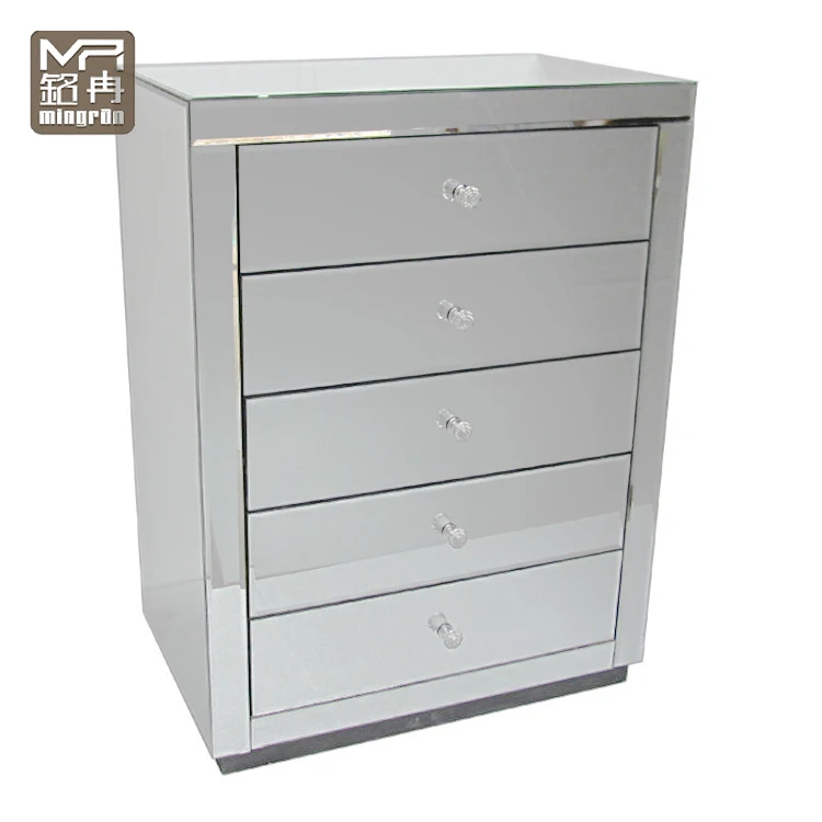 Bedroom Group Mirrored Furniture Dresser Tall Boy 7 Drawers Chest Night Stand For Home Or Hotel View Bedroom Mirrored Dresser Table Mr Product Details From Shenzhen Mr Furniture Decor Co Limited