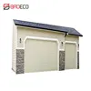 China Supplier Steel PU Foam Insulated Automatic Sectional Folding Garage Door with Pedestrian/Small Door