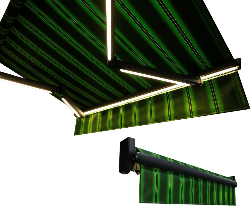 Electric Awning Remote Controlled Retractable Garden Patio Sun Shade Shelter Awning Canopy With