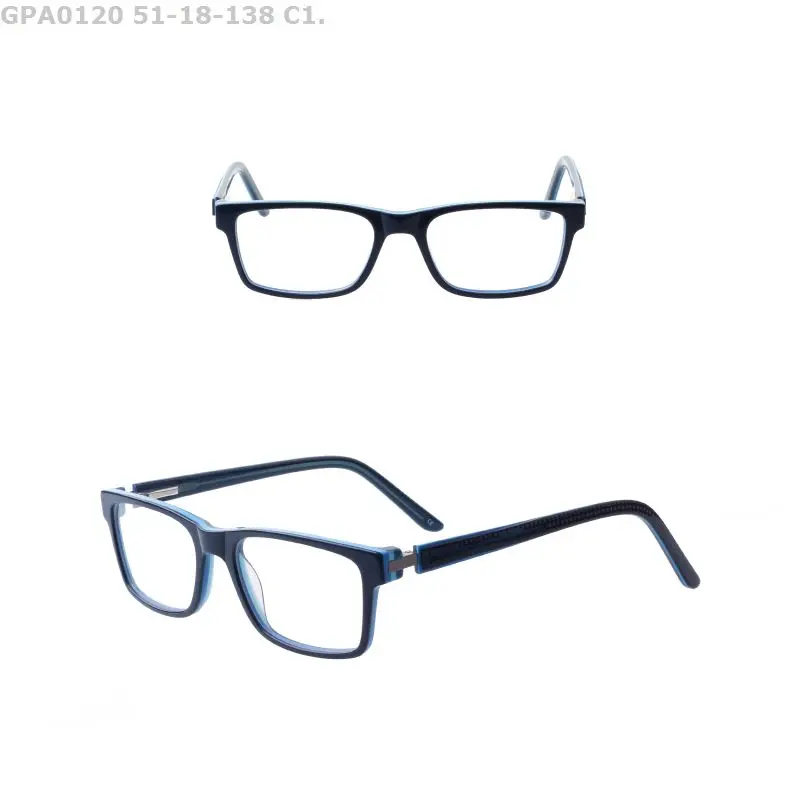 New Anti Blue light blocking Amazon classic frame square quality acetate optical eyewear custom logo eyeglasses frame