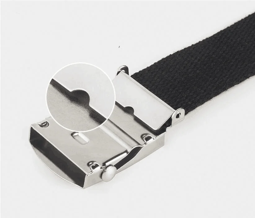 优质帆布豪华战术军用皮带腰带户外训练带金属扣