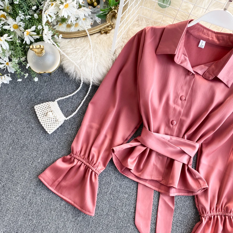 vintage satin blouse