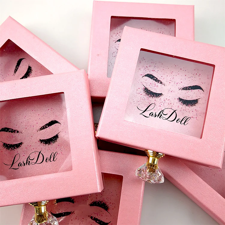 Eye Lashes Box Empty Unique Eye Lash Packaging With Custom Logo Luxury