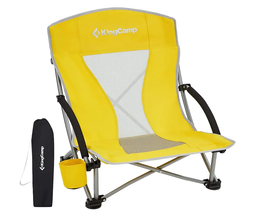 2024 Outdoor Morden Style Folding High Back Beach Chairs For Adults