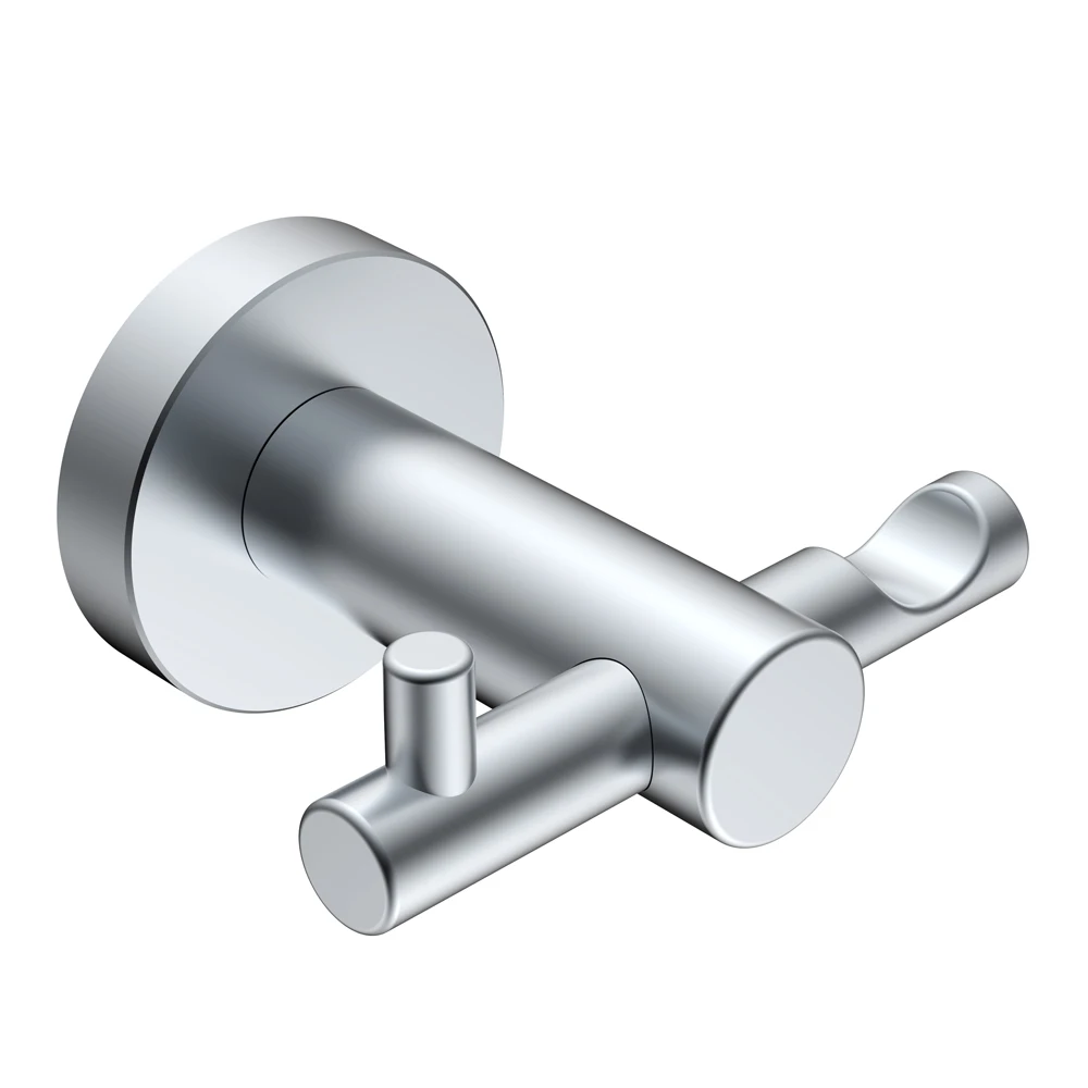 
Robe Hook Coat Hanger Bathroom Accessories Hardware Silver Aluminum Wall Mounted Bath Accessory Fixtures Hardware 