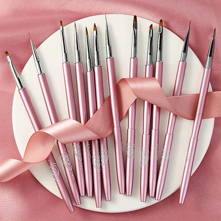 High Quality Metal 3d Nail Art Drawing Pen Drawing Flower Carving Flat