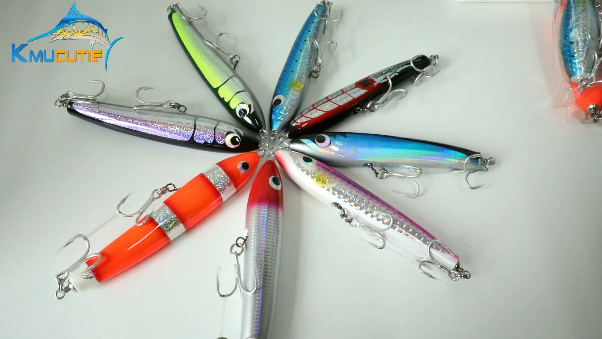 20cm 90g Handmade Wooden Floating /sinking Stick Baits Blue/pink/red