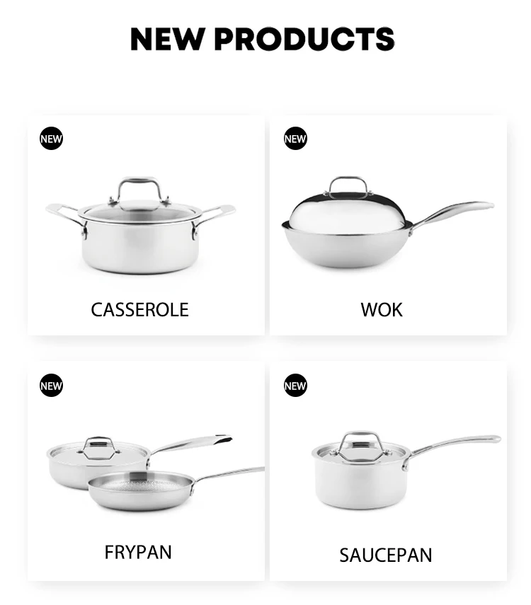 Big Discount 3ply Stainless Steel Stock Pots Induction Stock Pots Milk