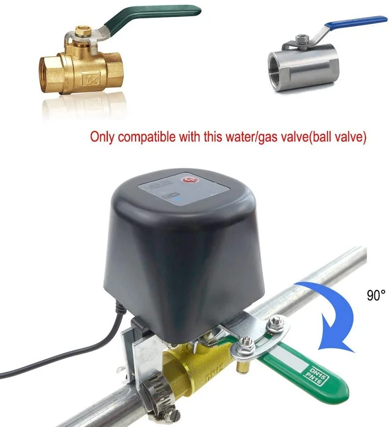 Tuya Alexa Google Voice Control Waterproof Wireless WiFi Smart Water Valve - ANKUX.COM