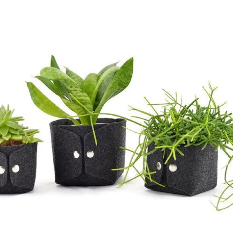 Factory OEM product wool felt grow bag