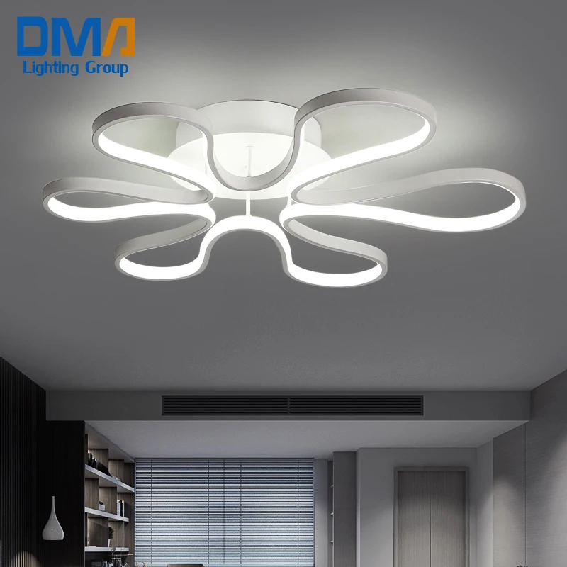 Are design flower shape acrylic LED ceiling light color change for home