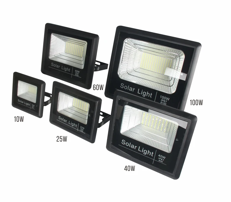 Convenient small led outdoor light 2835 SMD 25W Solar Flood Light 2500-6500K external led pir flood