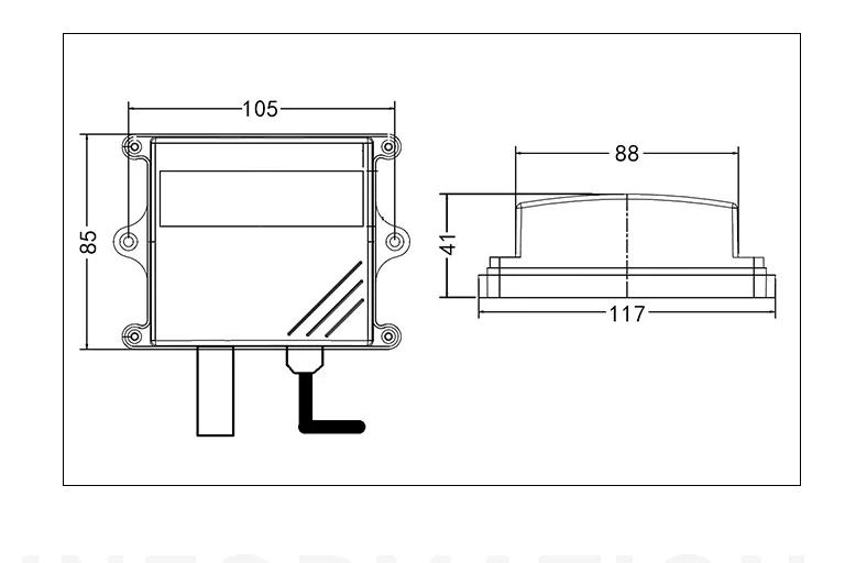 Air temperature and Air humidity CO2 three parameters 3 in 1 Wall-mounted integrated type RS485 wifi gprs lora lorawan sensor - ANKUX.COM
